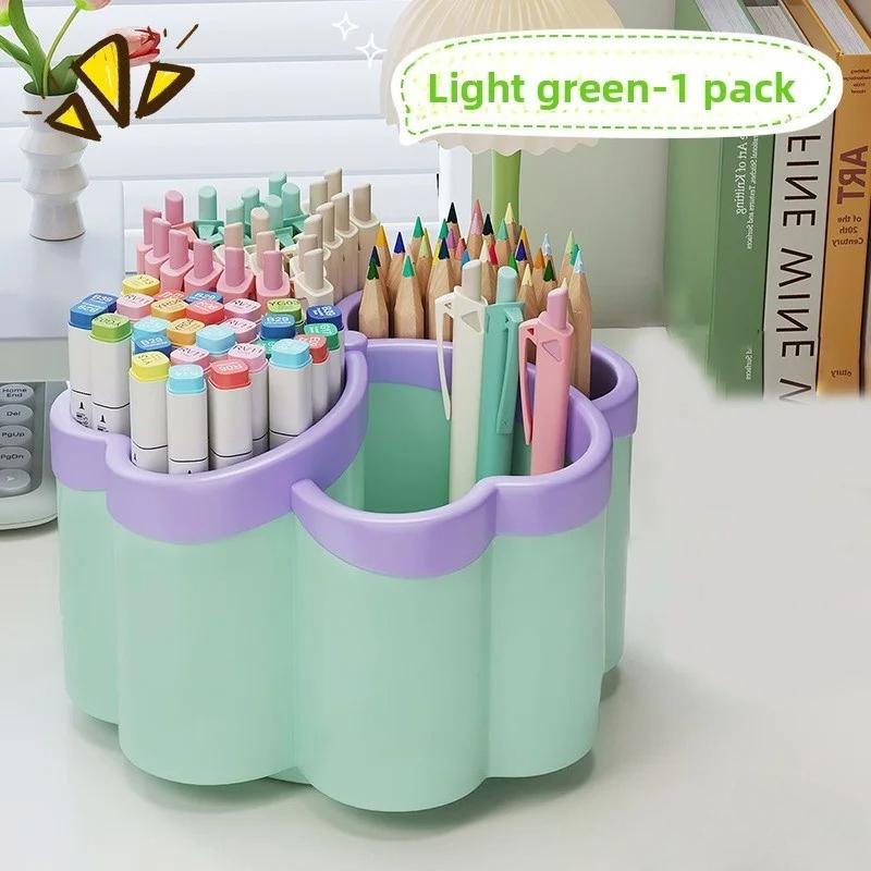 Thickened Desktop Storage Box with 4 Large Compartments, Practical Organizer for Office Supplies