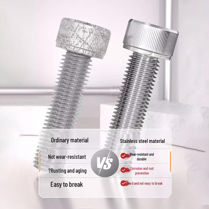 304 Stainless Steel Ultra-Thin Flat Head Phillips Self-Tapping Screws/Nails (Sizes: M3, M4, M5, M6, M8)