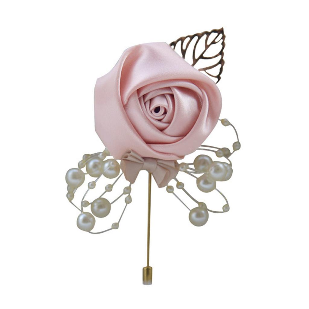 Ceremony Ball Corsage Brooch Wedding Bride and Groom Simulation Flower Corsage