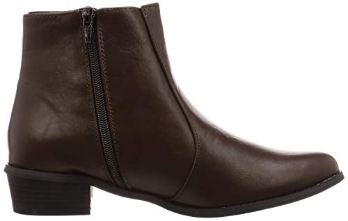 Liberty Doll Side Zip Chelsea Boots 9003 Women's Dark Brown PU 22.5 Cm 2E