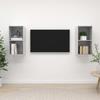 VidaXL Wall-mounted TV Cabinets 2 Pcs Concrete Grey Engineered Wood 3079848