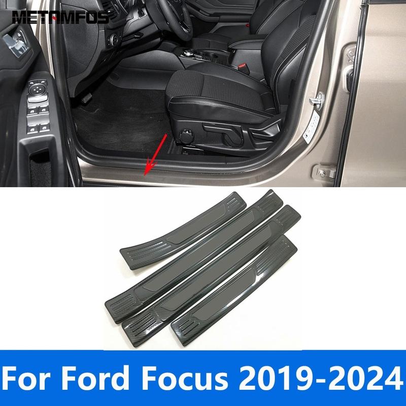 Exterior Door Sill Scuff Plate Welcome Pedal Entry Guard For Ford Focus      2024 Accessories Car Styling