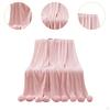 Decorative Blanket Tissue with A Gentle Welcoming Ball 39.37 Inx41.34 Inches for Women