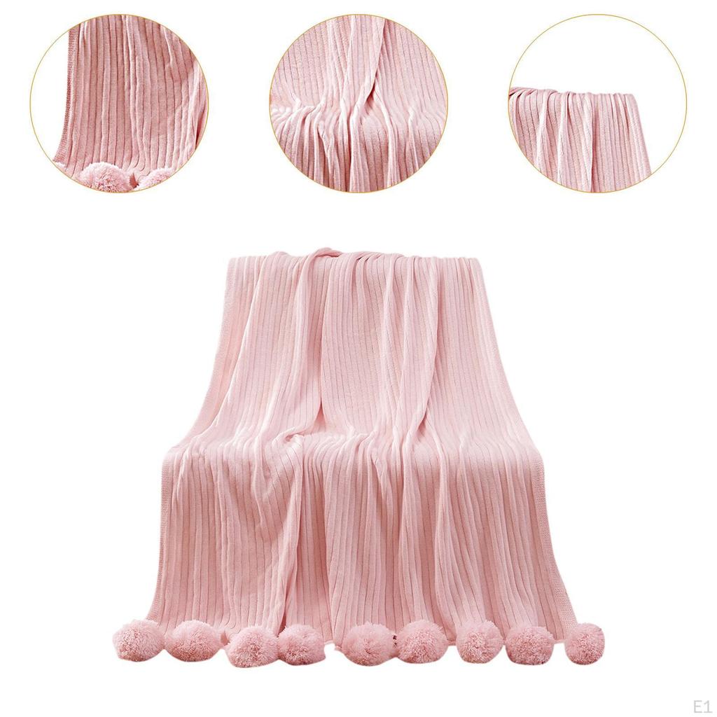 Decorative Blanket Tissue with A Gentle Welcoming Ball 39.37 Inx41.34 Inches for Women