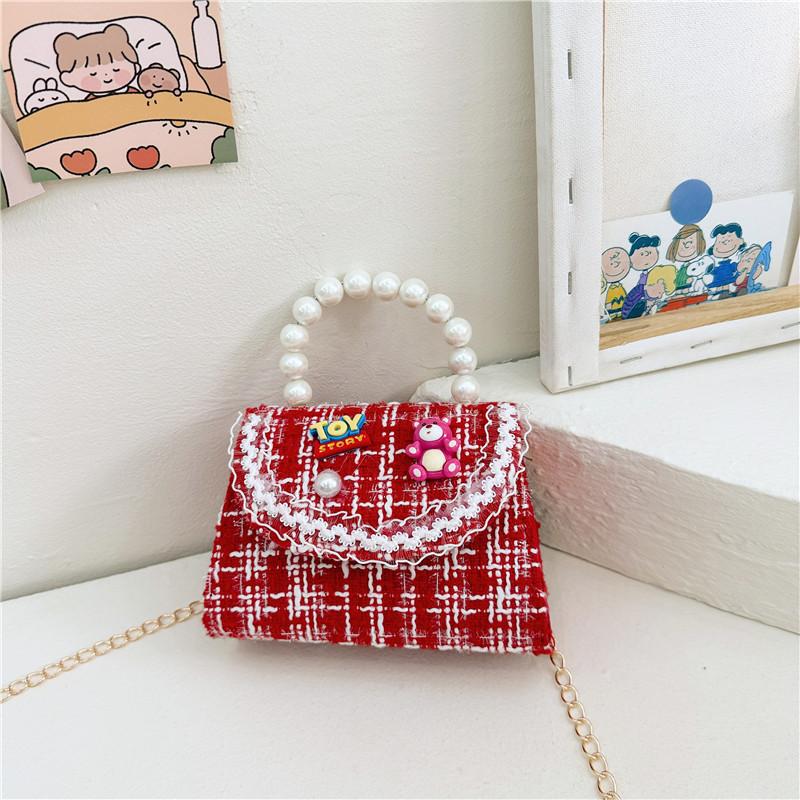 Princess Lovely Style Red Bag For Girls With Cartoon Design Perfect For New Year Gifts And Everyday Adventures