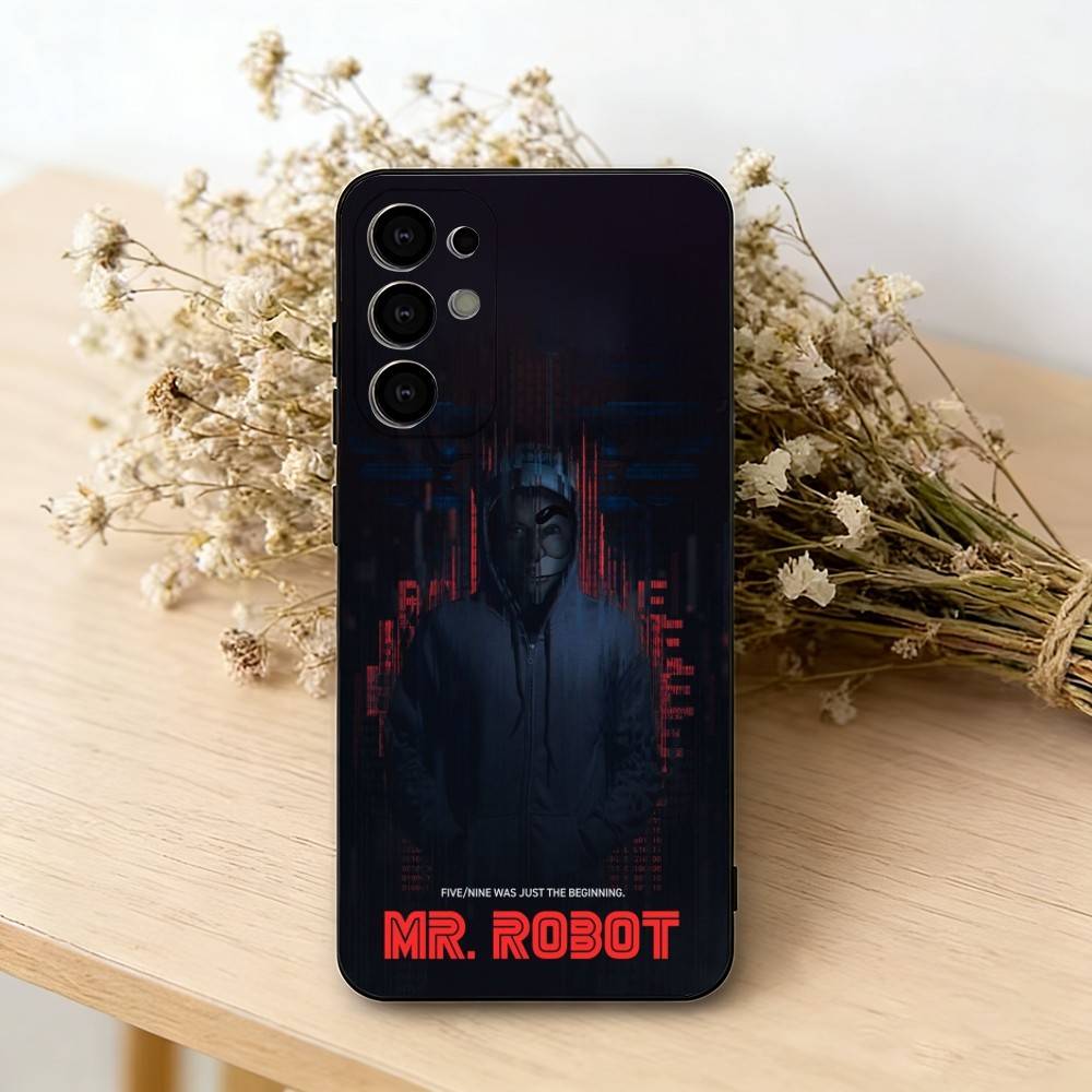 

Чехол для телефона Mr R-Robot F-Fsociety Черный Силикон Мягкий Для Samsung S25,S24,S21,S22,S23,S30,Ultra,S20,Plus,Fe,Lite Samsung S21lite