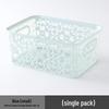 Lingerie Storage Box with Lid - Hollow Design Plastic Organizer for Bras and Underwear