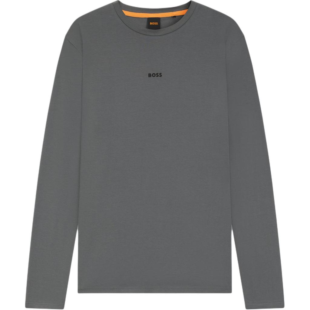 Hugo Boss T-Shirts Men's Gray Crew Neck Moderate Straight Fit 50473286-062