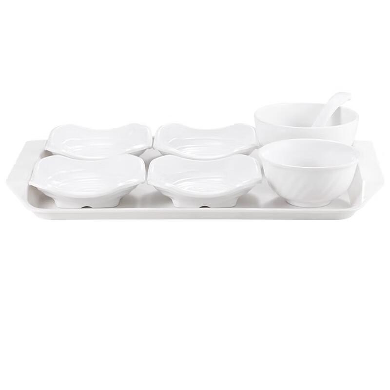 Melamine Self-Service Fast Food Plate Set