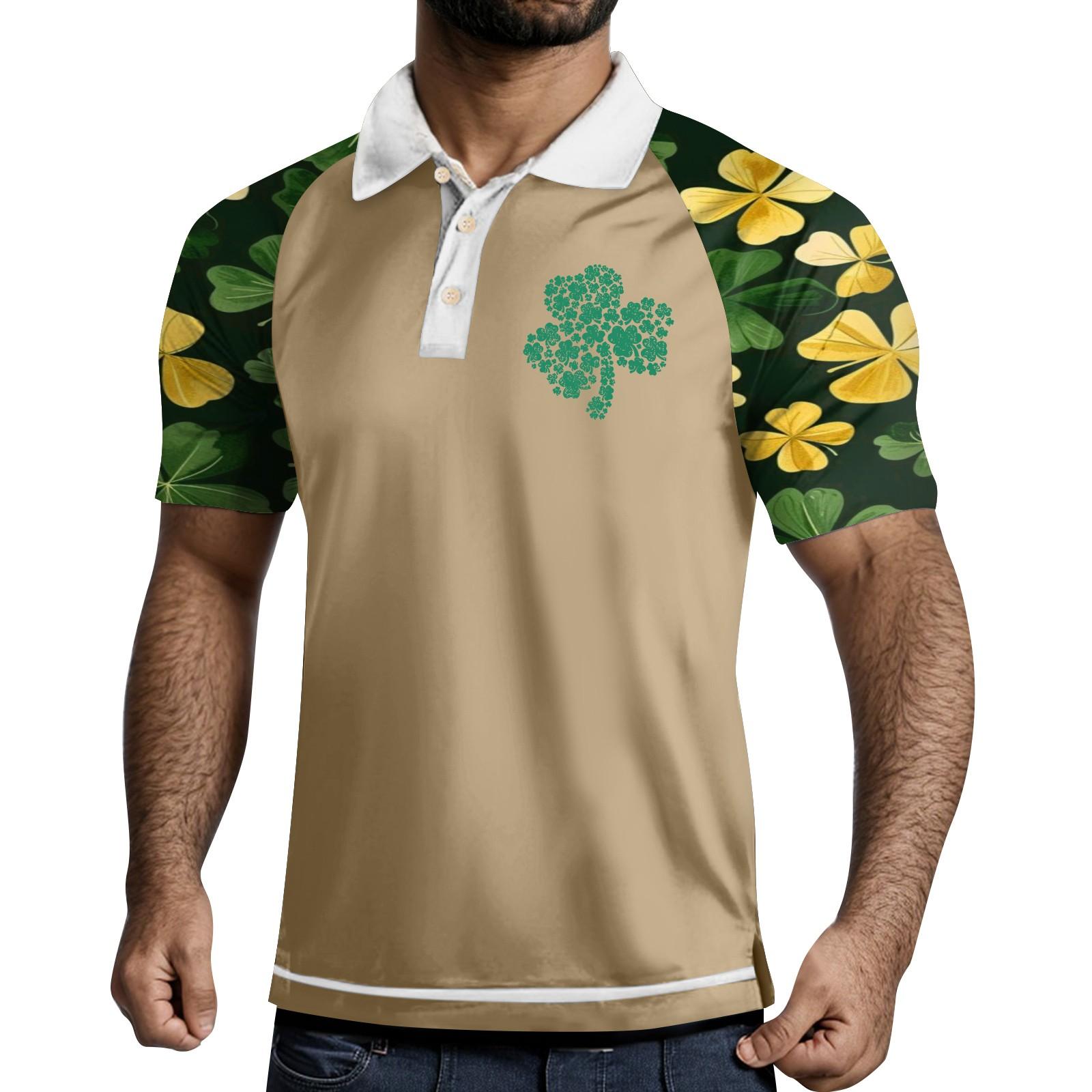 

Мужская летняя дышащая рубашка с короткими рукавами и культурой отдыха S хаки