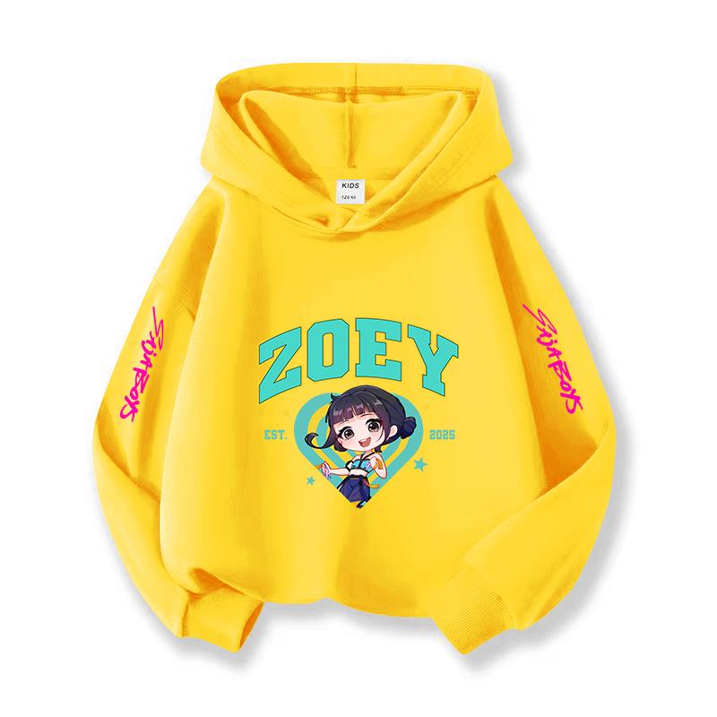 Kpop Christmas Leisure Children's Hoodie Halloween Korean Fashion Witch Hunting Fans Essential Girls'  Top