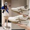 Retro Striped German Training Shoes Women's Summer Breathable Mesh Inner Height Increase Versatile Commuter Shoes Sports