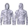 Men's Camouflage Sun Protection Hooded Fishing Jacket - Breathable, Long Sleeve, Anti-Mosquito.