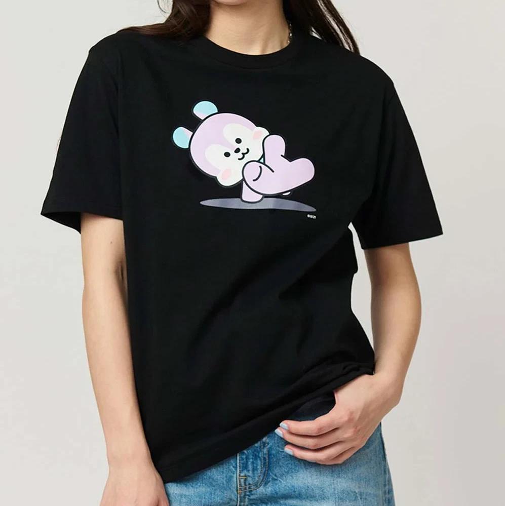 Bt21 X Graniph Unisexg TShirt Black Japan Original New PreSale M