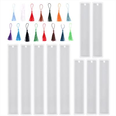 Color Random Bookmarks Mold Pendent DIY Presents Silicone Mould Resin Flexible Bookmark Molds Book Accessory for Plaster Clay