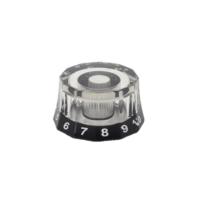 Twelve-Sided Acrylic Tone and Volume Knob Caps for LP Electric Guitar
