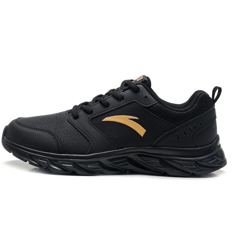 Anta Running Collection Anti-Slip Wear-Resistant Low-Top Running Shoes Men's Black Gold 912355581-11