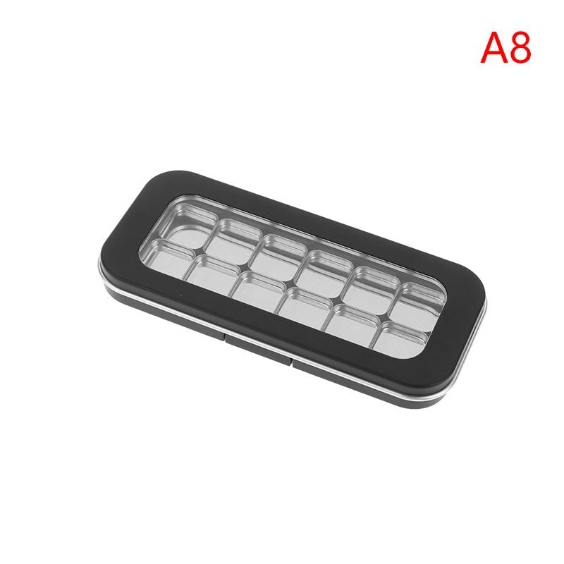Leere magnetische Kosmetikpalette 1/2/3/4/6/7/12 Fächer Eisenplatte Lidschatten Rouge Lippenstift DIY Make-up Box