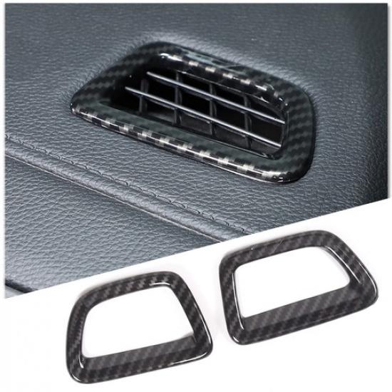 Carbon Fiber ABS Dashboard Side Air Vent Trim Frame For Honda Pilot 2016-