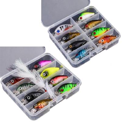 8pcs Minnow Fishing Lures Floating Hard Baits Artificial Baits Wobbler Crankbait Swimbait Fishing Tackle Lure Enduring