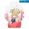 Miss Kobayashi's Dragon Maid Kanna Kamui Cosplay Hoodie Hip Hop Graphic Sweatshirt Poleron Hombre Streetwear Harajuku Clothes