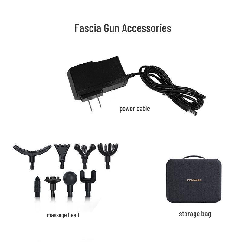 

Массажный пистолет для фасций, набор: Массажный пистолет для шеи с USB-кабелем, массажными головками, тазиком для ножной ванны, травяным мешочком. Accessory - Comb Head