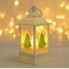 Santa Christmas Candlestick Lamp Illuminated Santa Hanging Lamp Retro Christmas Wind  Lamp  Party