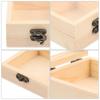 Wedding Gift Box Wood Box with Lid for Storage 8Pcs Jewelry Organizer