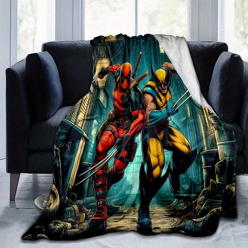 1pc. Deadpool vs Wolverine Superhero Blanket - Home Office Outdoor Gift for All Seasonsz0417218