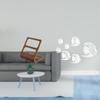 Acrylic Mirror Wall Stickers Fish Decals Removable Art Decor for TV Remote Organizer Desktop Storage