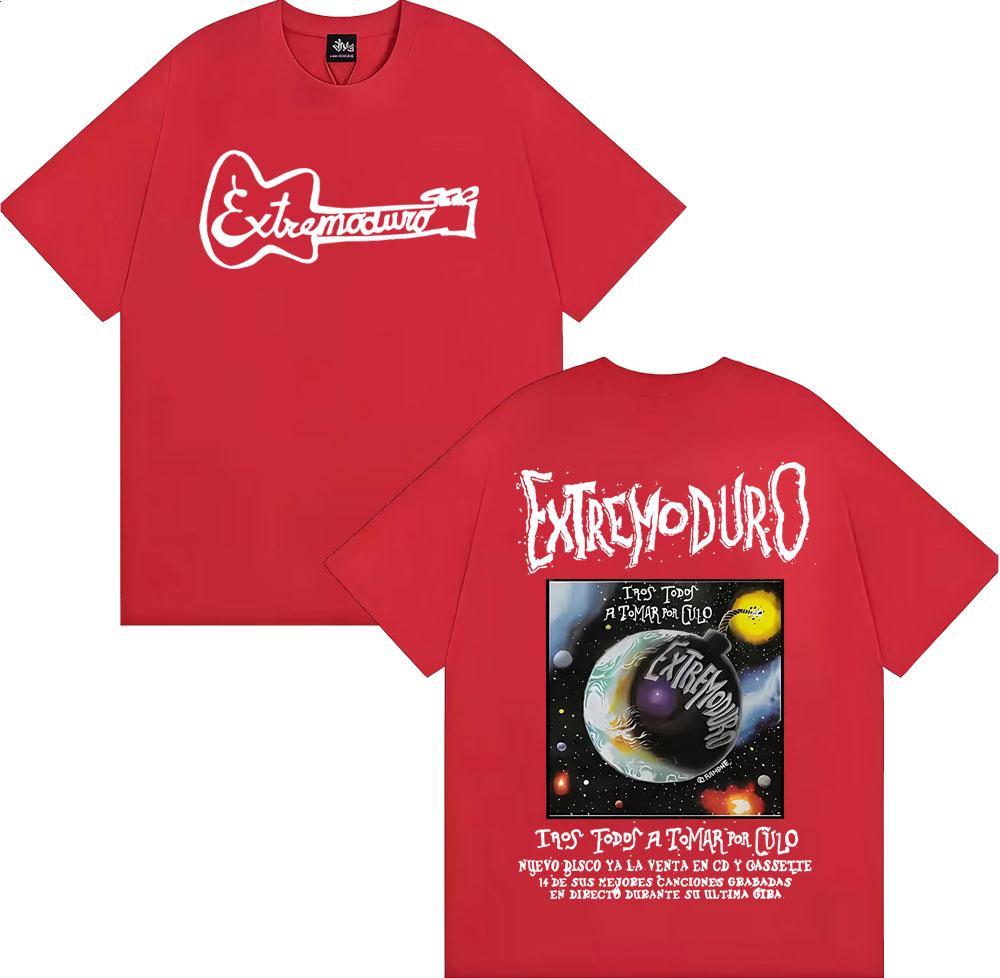 Rock Band EXTREMODURO Tour 2025 Merch T-shirts Men's Clothing Hip Hop Street Style T Shirt Male Casual Cozy High Quality T-shirt
