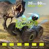 Remote Control Dinosaur Car Toys for Kid Boys, 2.4GHz RC Monster Truck Toys with Spray, Light, Sound, All Terrain Rechargeable Electric RC Car Toy,