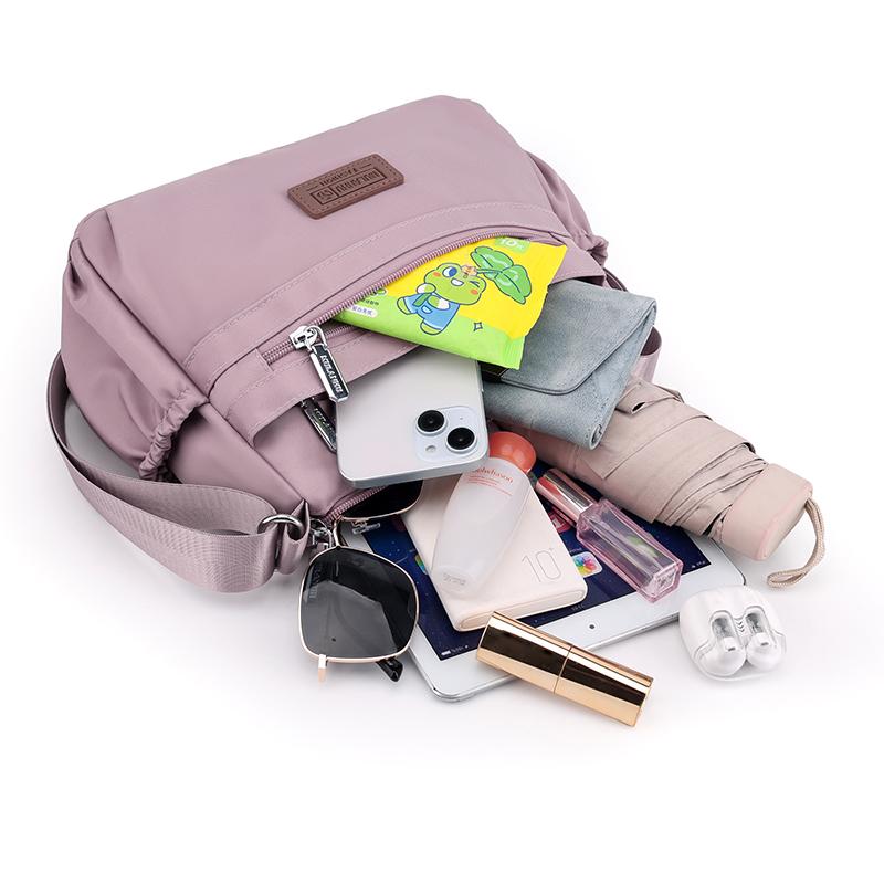 Malá čtvercová taška Mateřská taška Dámská taška Vícevrstvá Lehká Velkokapacitní Taška přes rameno a crossbody