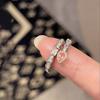 Elegant & Versatile Women's Sparkly Diamond Ring - Sweet, Cool, and Fashionable