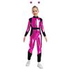 Dětský kostým mimozemšťana Cosplay Dlouhý rukáv Vysoký pas Lesklý kovový zip Kombinéza Halloweenský body