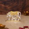 Kamdhenu Cow with Calf Idol | 24K Gold & 999 Silver Plated | Excellent Vastu Correction Remedy for Financial Problems | Wedding & Housewarming Gift