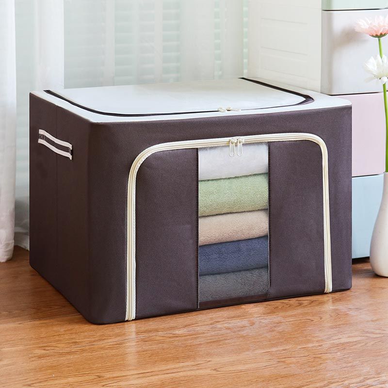 Oxford Cloth Flip Storage Box Large Space Household Dormitory Clothing Sundries Sorting Box Foldable Waterproof Storage Box