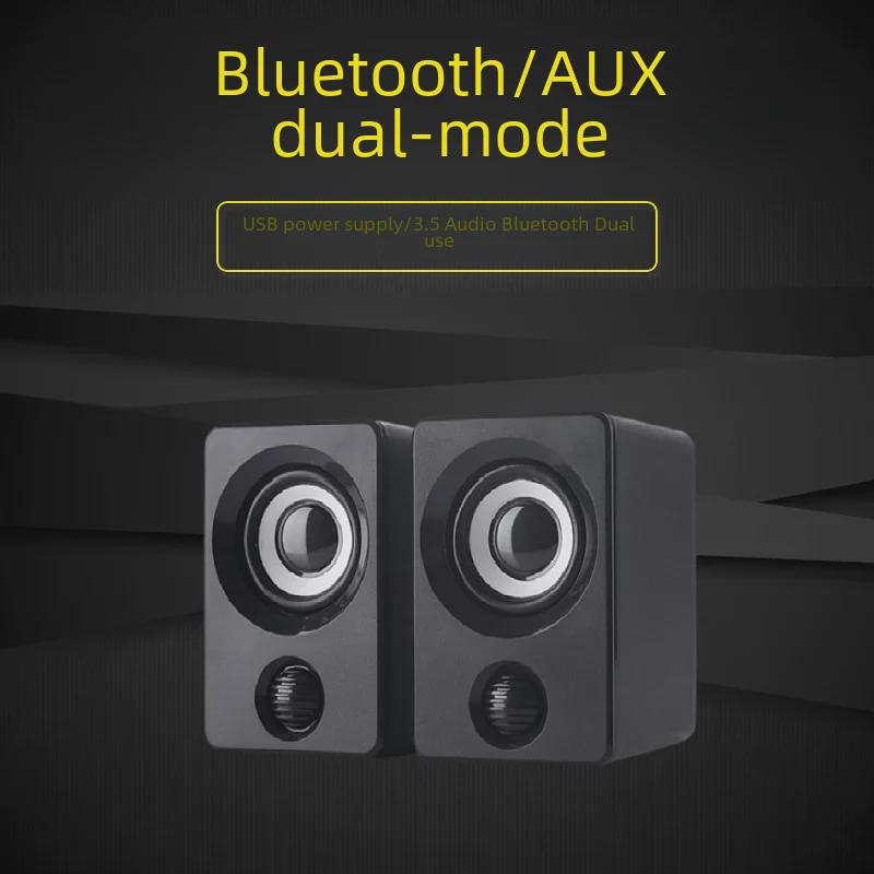 "Kompaktní USB Bluetooth Stolní Subwooferový Reproduktor pro Počítač, Zvuk a Notebook"