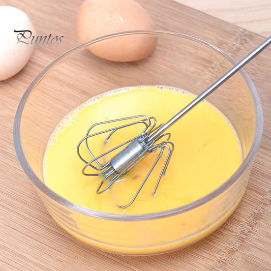 Milk Mixer Kitchen Stainless Steel Semi-Automatic Egg Whisk Beater Cream