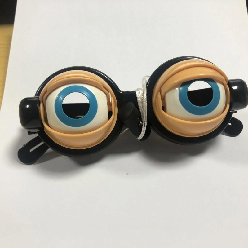 Prank Pull String Flashing Crazy Glasses Novelty Prank Selfie Video Horror Sand Sculpture Party