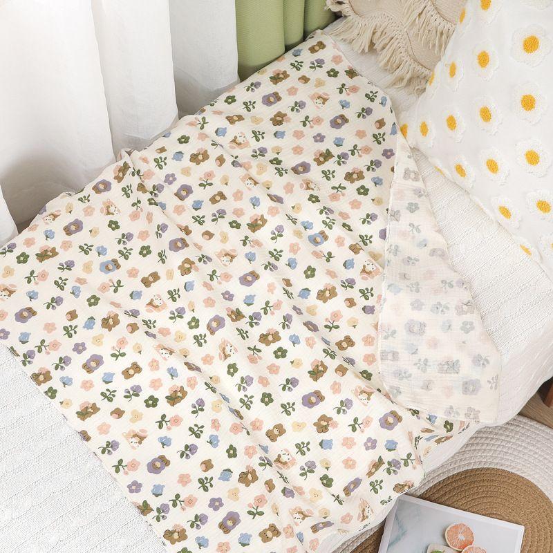 Baby Receive Blanket for Newborn Cotton Muslin Swaddle Blanket Bedding Infant Bath Towel Baby Items Mother Kids