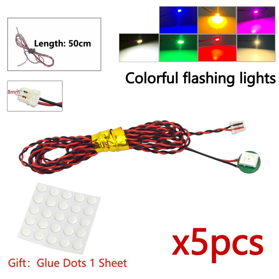 DIY 0.8mm Pin 1x1 1x2 1x4 Length 50cm SMD LED 2835 Remote Control Building Block Flash Lamp City Street Light Bricks