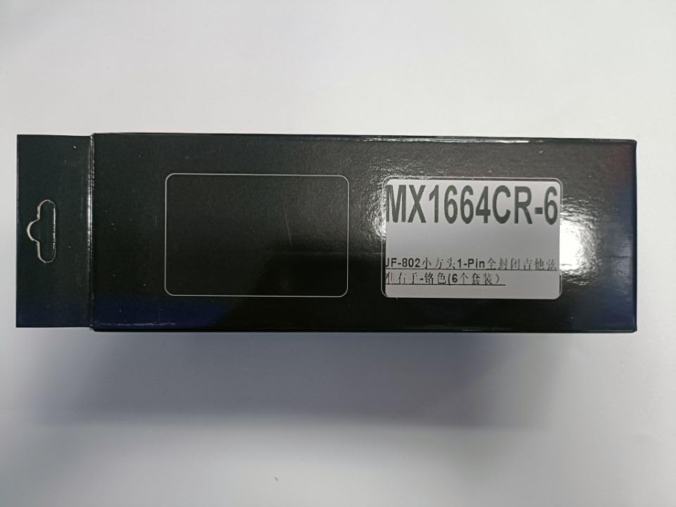 Musiclily Pro 6-Piece Single-Pin Guitar Tuners, Square, for SQ Strat/Telecaster Electric Guitars, Chrome