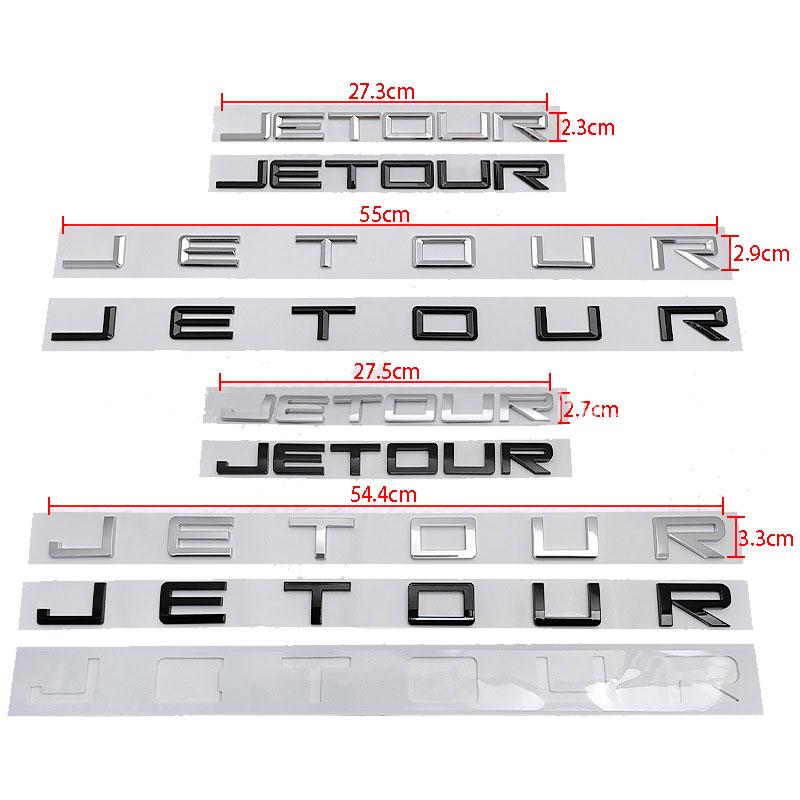 JETOUR english badge car stickers for Chery JETOUR refit labeling the cover hood head letter logo rear trunk decorative decal