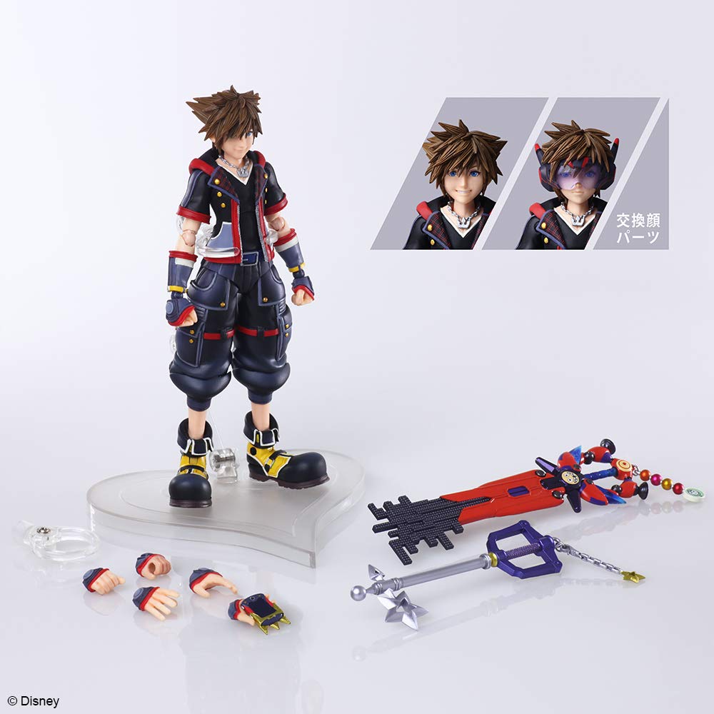 KINGDOM HEARTS III BRING ARTS Sora Version 2 PVC Painted Action Figure
