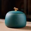 Ceramic tea storage jar Sealed jar tea cans for loose teapot household tea storage Pu erh storage jar Chinese style ornament