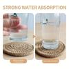 4Pcs 18-33cm Trivets for Hot Dishes Large Woven Pot Holders Simple Drink Coasters  Home Decor