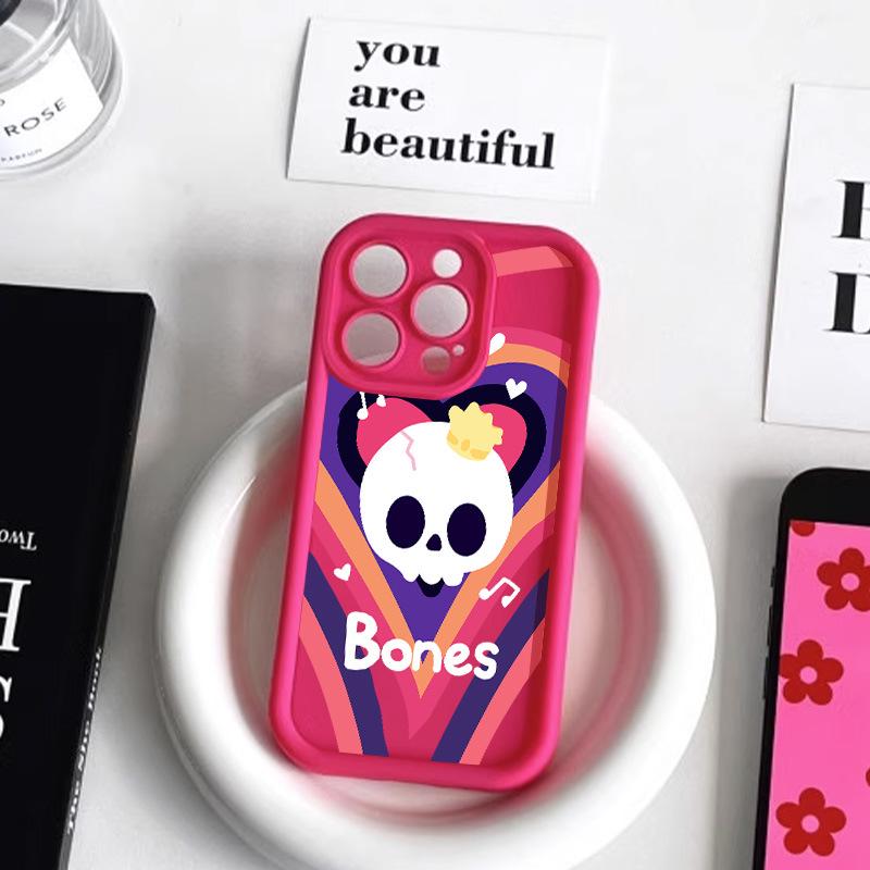 Halloween Skeleton iPhone Case for 17 Pro Max, 14, 13 Pro, Frosted 12/15 Premium