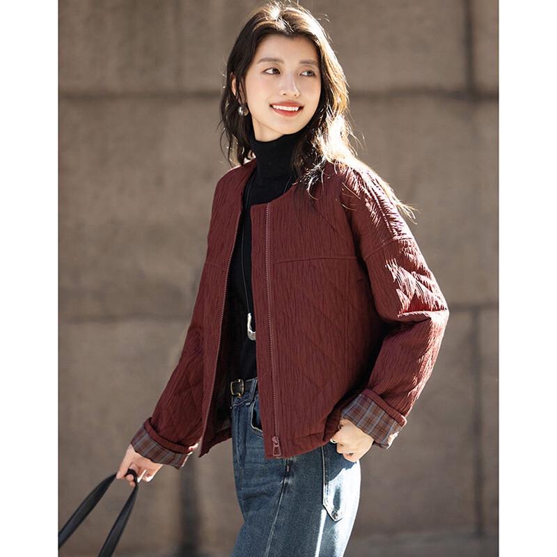 Женская стеганая куртка с ромбовидной стежкой L