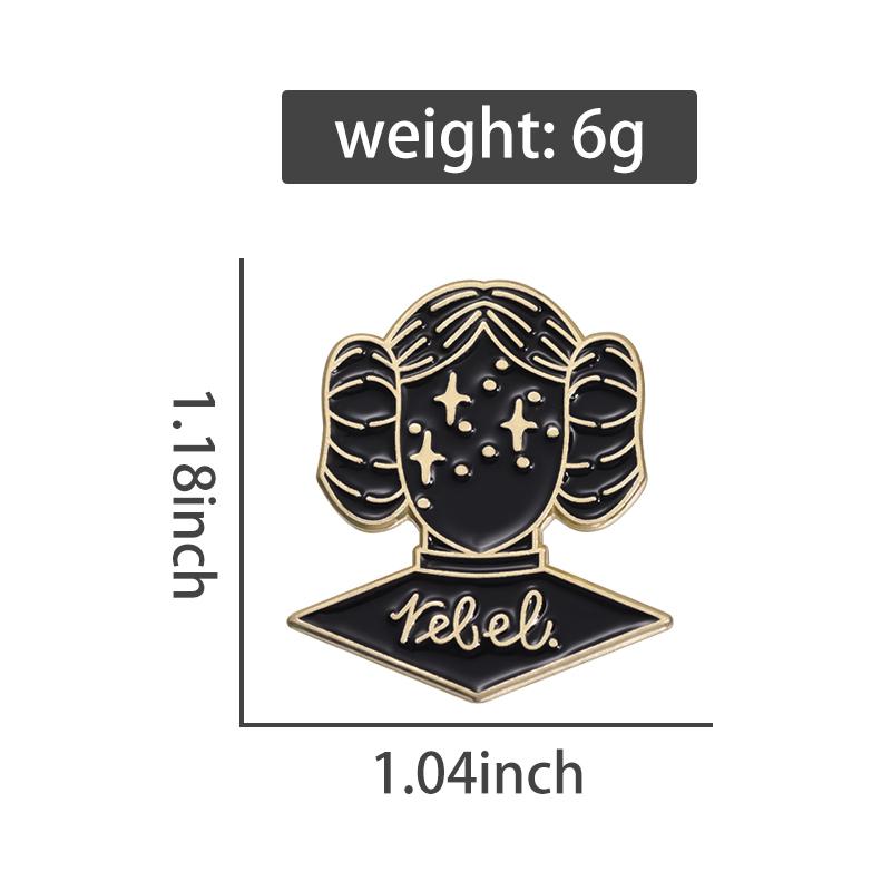 Movie Characters Enamel Pins Custom Feminism Girl Power Brooches Lapel Badges Jewelry Gift for Fans Friends